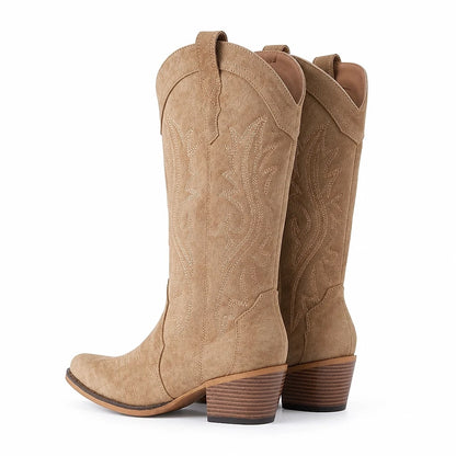 Botas Vaqueras Mujer Caña Media