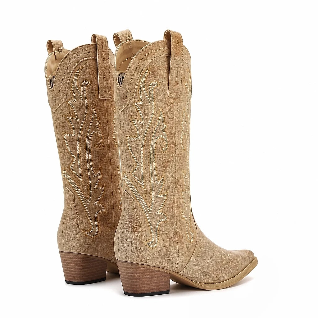 Botas Vaqueras Mujer Caña Media