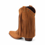 Botas Vaqueras Mujer con Flecos