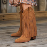 Botas Vaqueras Mujer con Flecos