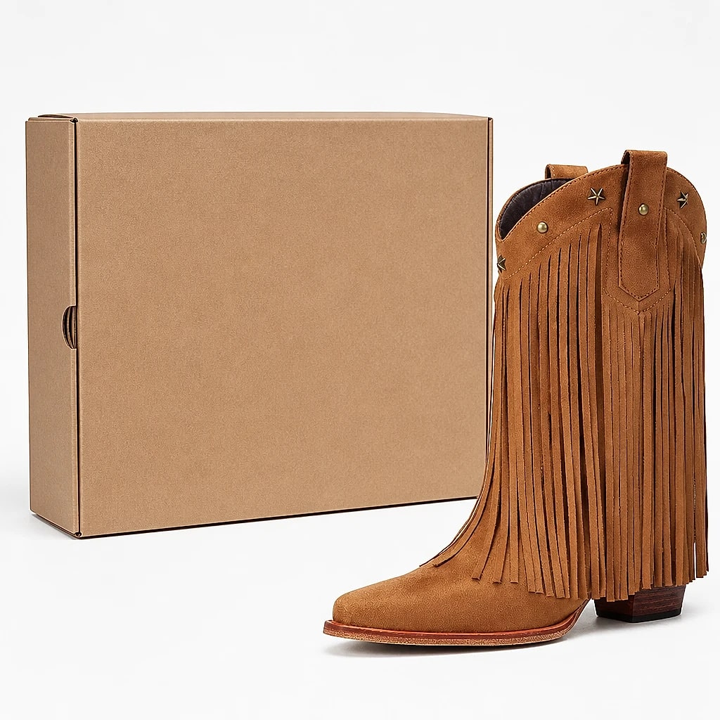 Botas Vaqueras Mujer con Flecos