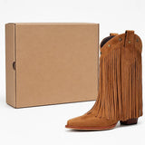 Botas Vaqueras Mujer con Flecos