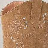 Botas Vaqueras Tobillo Bordadas