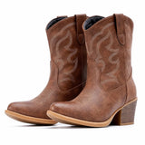 Botas Vaqueras Tobillo Mujer