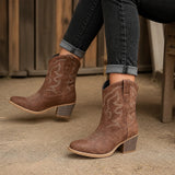 Botas Vaqueras Tobillo Mujer