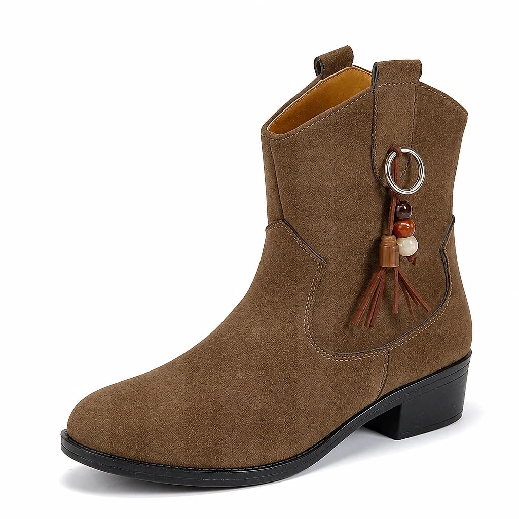 Botines Mujer Ante Western