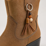 Botines Mujer Ante Western