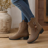 Botines Mujer Ante Western