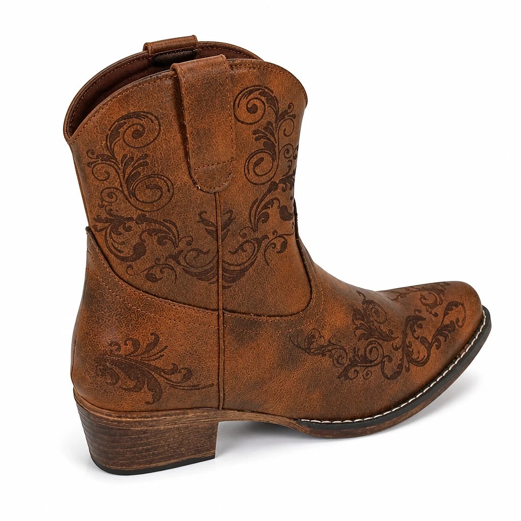 Botines Mujer Western Grabados
