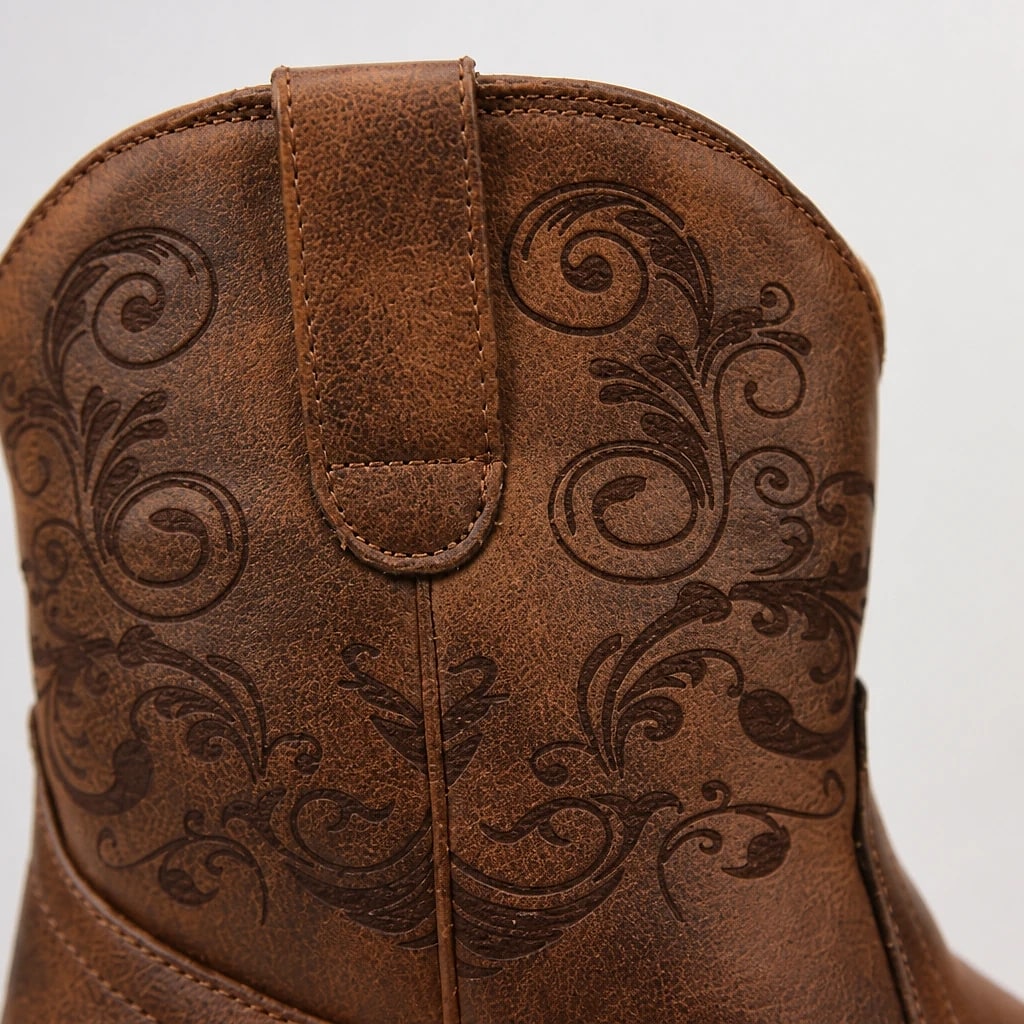Botines Mujer Western Grabados