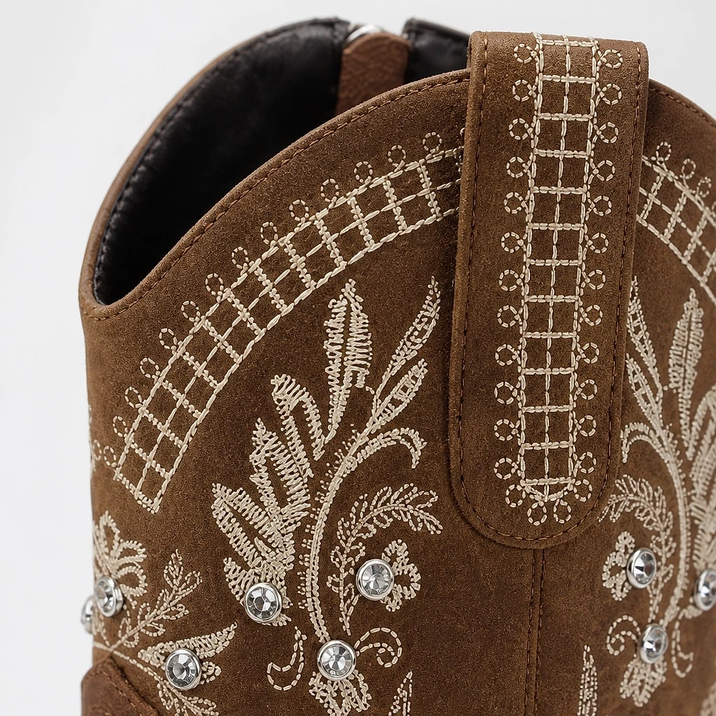 Botines Vaqueros Bordados Mujer