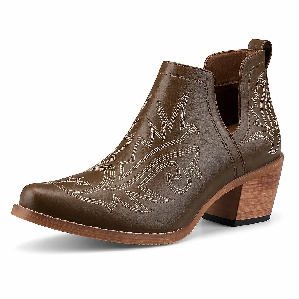 Botines Vaqueros Corte en V