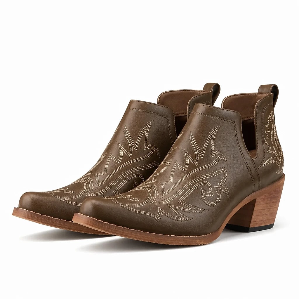 Botines Vaqueros Corte en V