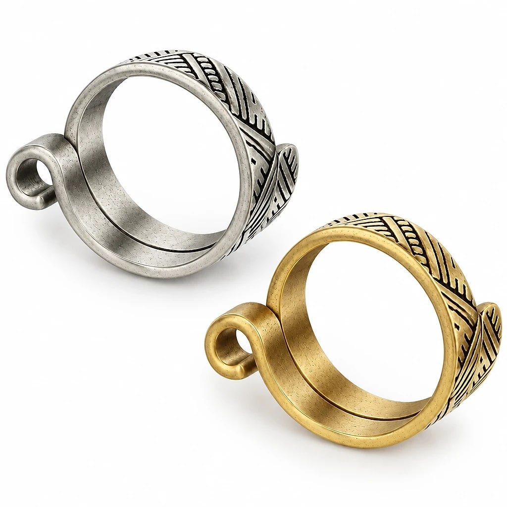 Anillo de Tejer Ajustable, 2 Piezas