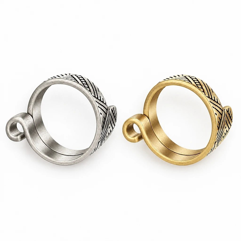 Anillo de Tejer Ajustable, 2 Piezas
