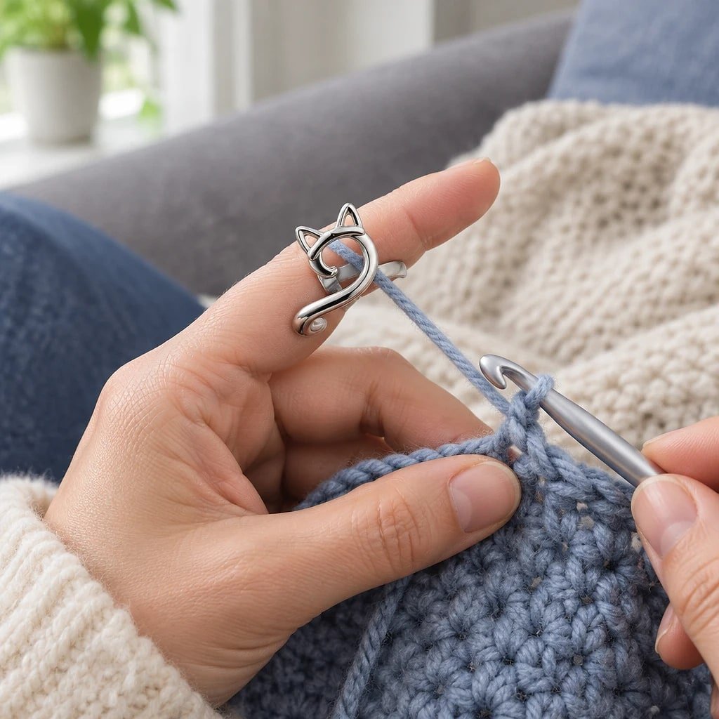 Anillo Guía Hilo para Tejer