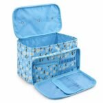 Bolsa de labores floral azul