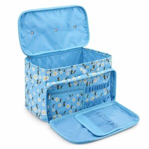 Bolsa de labores floral azul