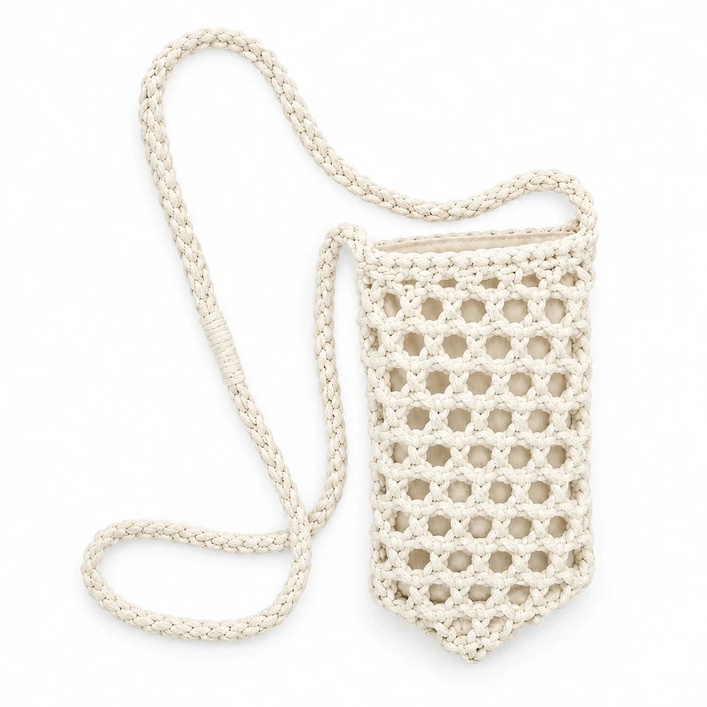Bolso Crossbody Tejido, 11x18 cm