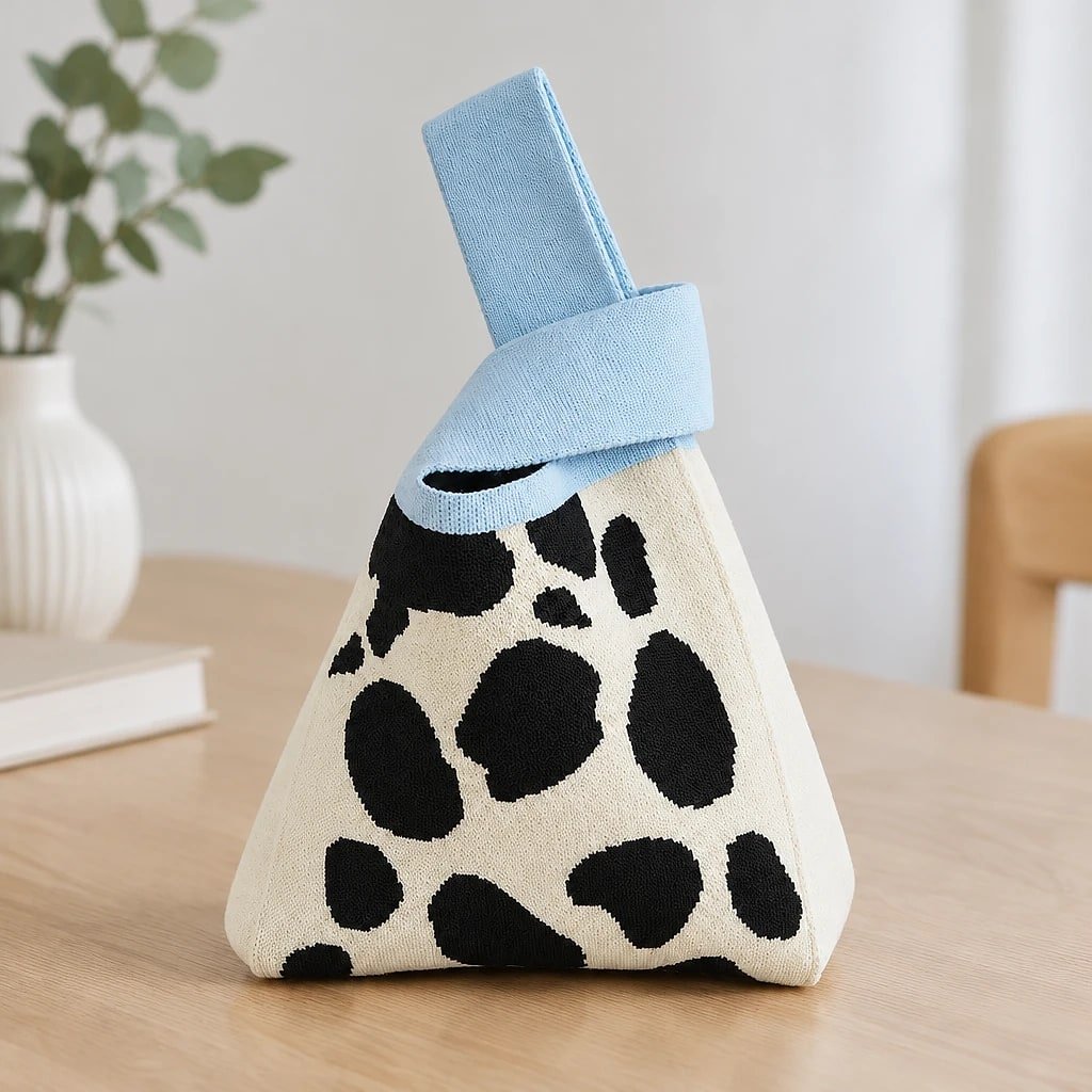 Bolso de Mano Bucket Tejido
