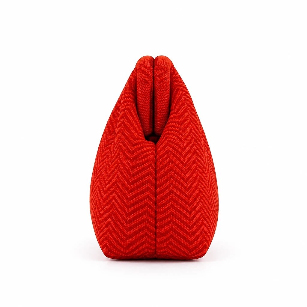 Bolso de Mano Naranja Tejido