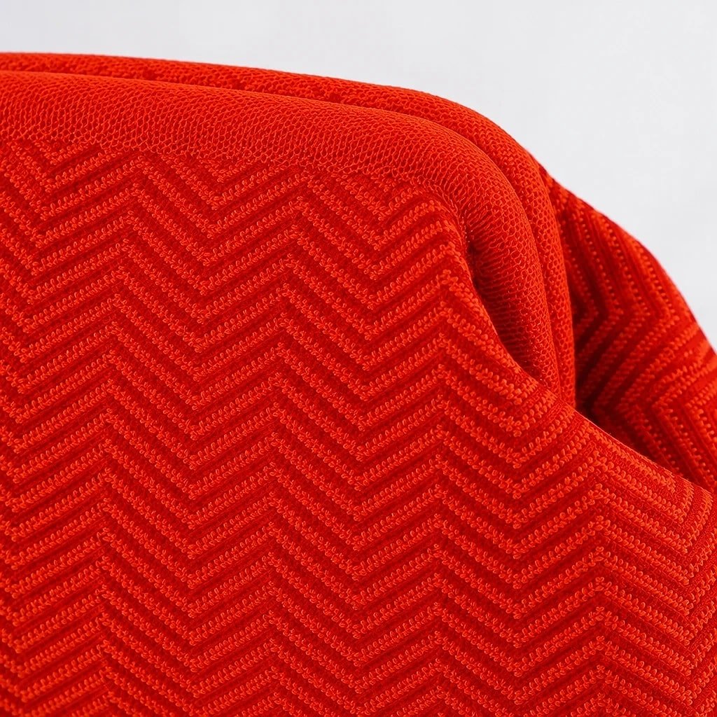 Bolso de Mano Naranja Tejido