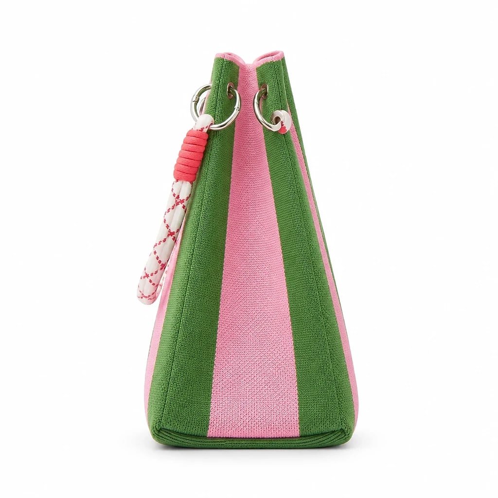Bolso de Mano Punto Rayas