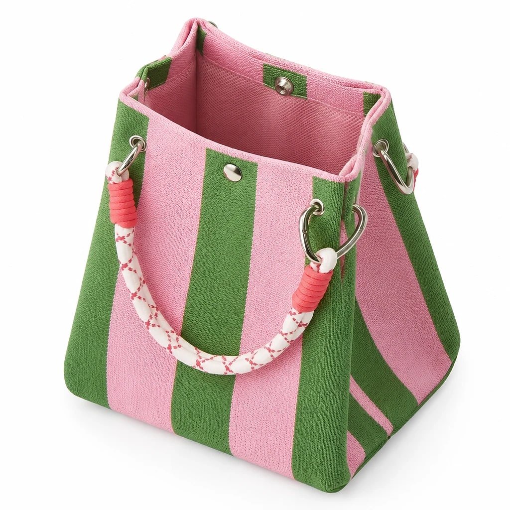 Bolso de Mano Punto Rayas