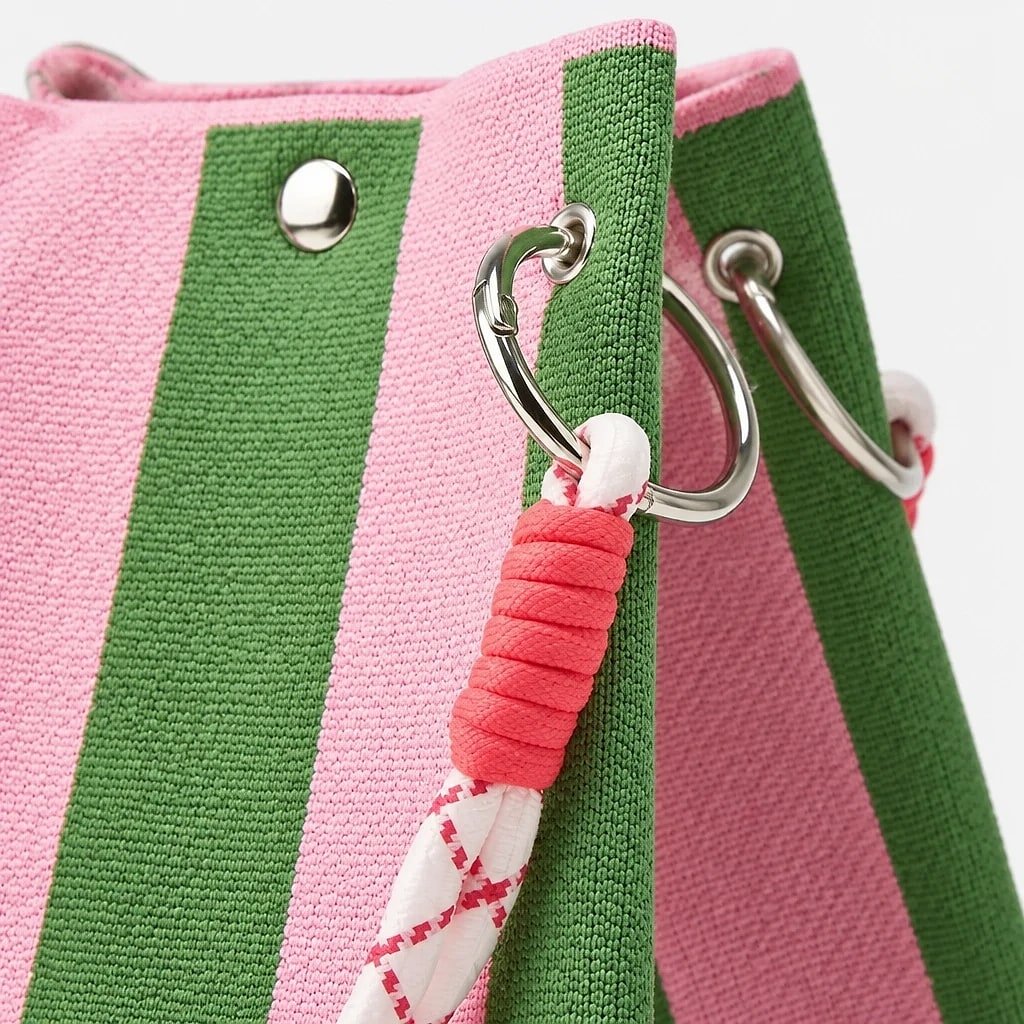 Bolso de Mano Punto Rayas
