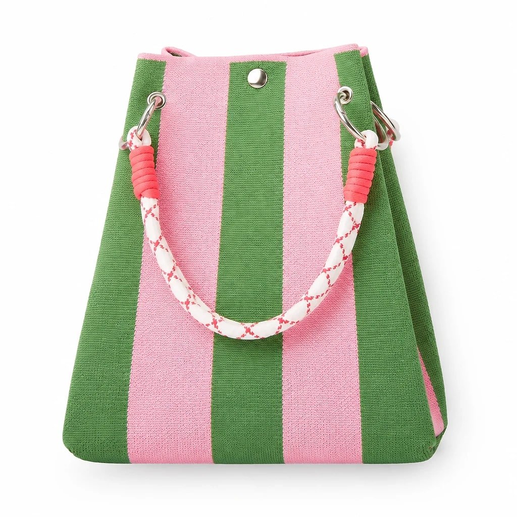 Bolso de Mano Punto Rayas