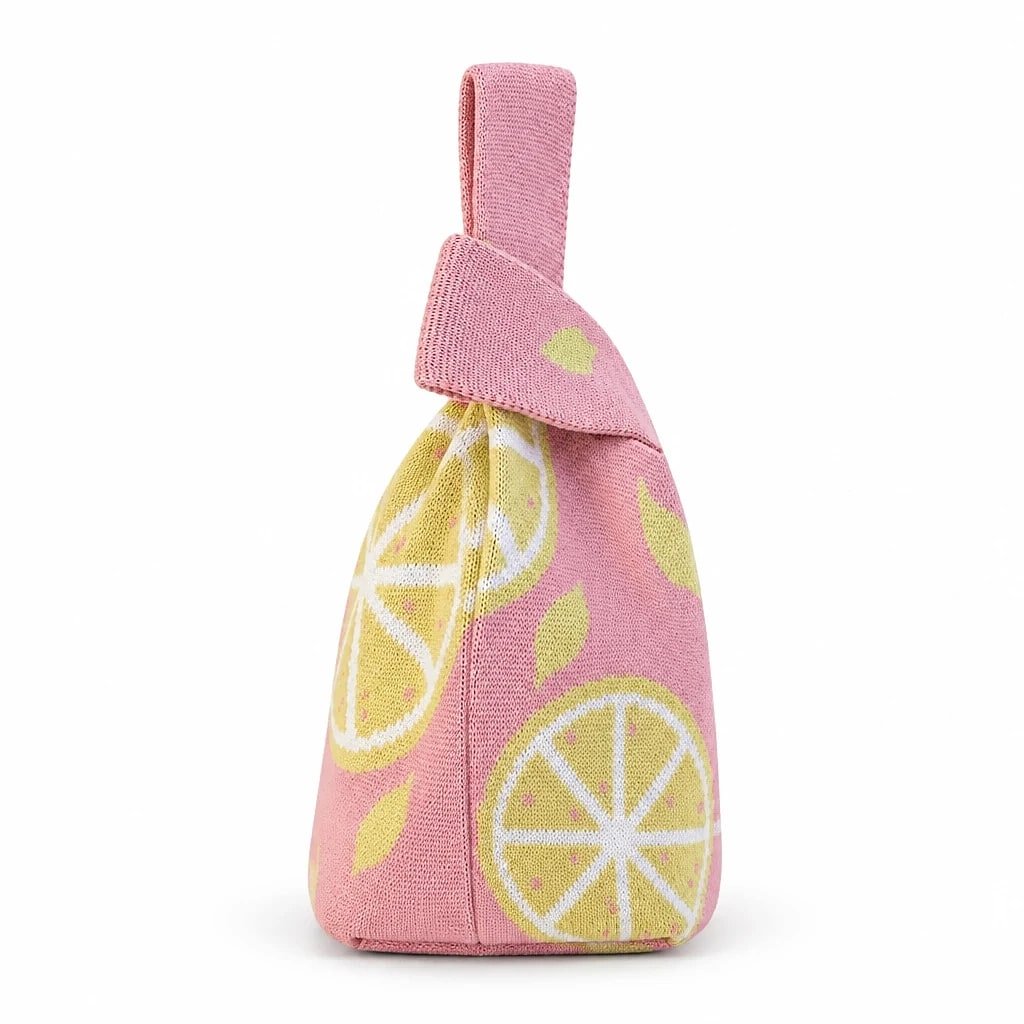 Bolso de Mano Punto Rosa