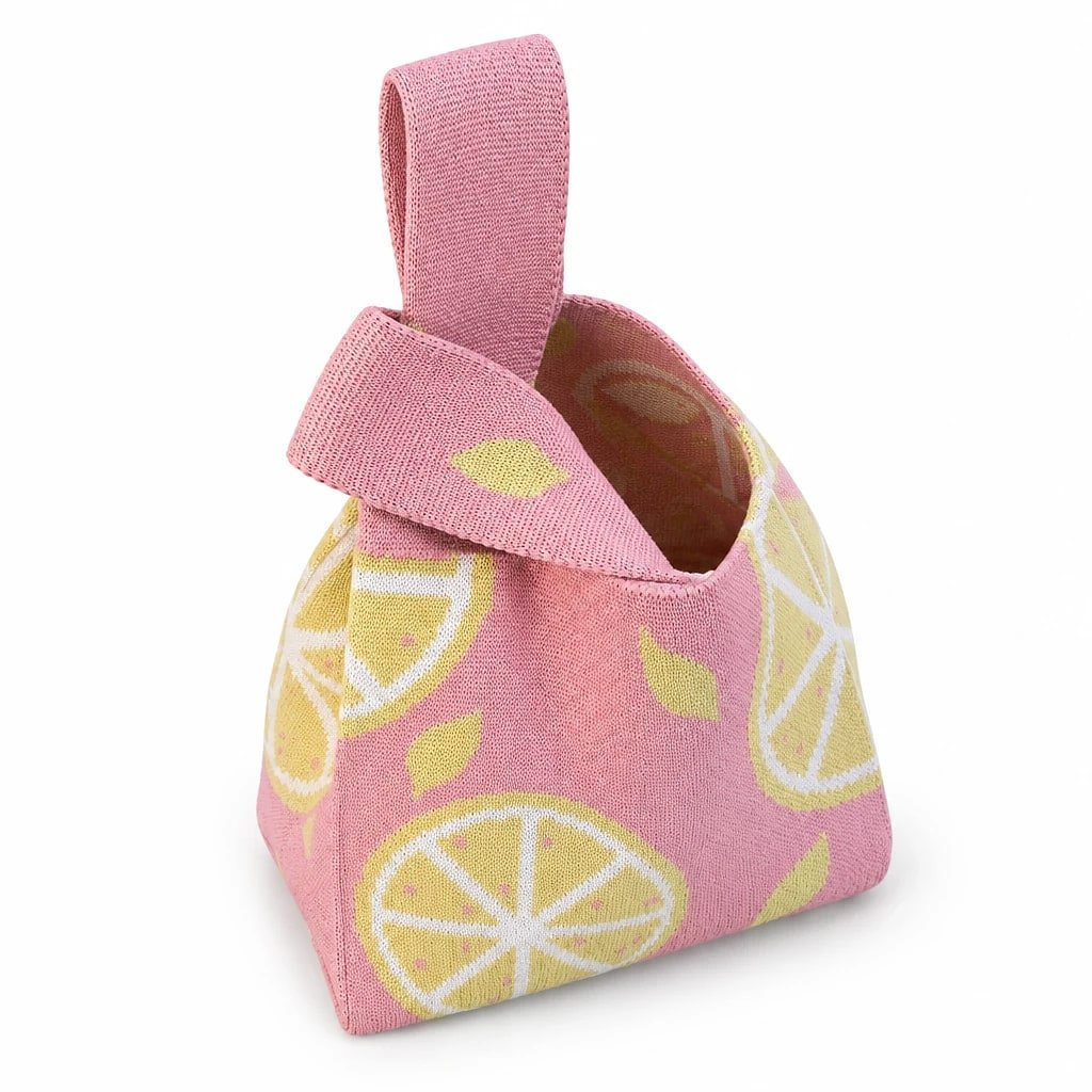 Bolso de Mano Punto Rosa
