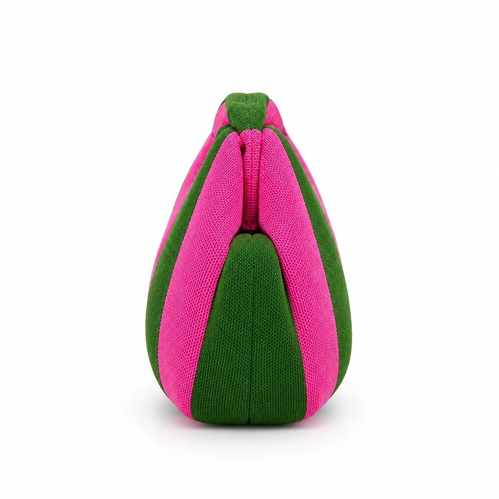 Bolso de Mano Tejido Colorblock