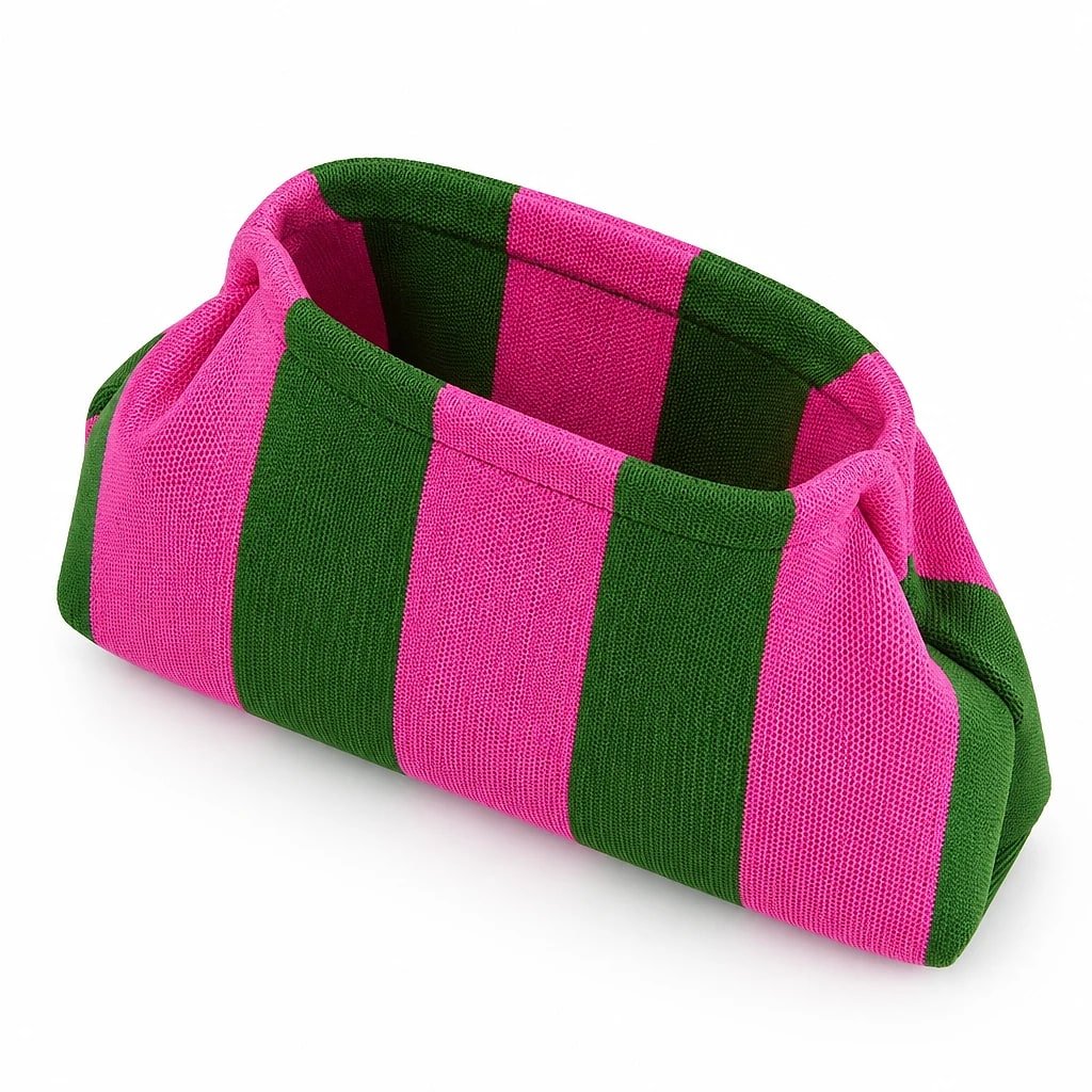 Bolso de Mano Tejido Colorblock