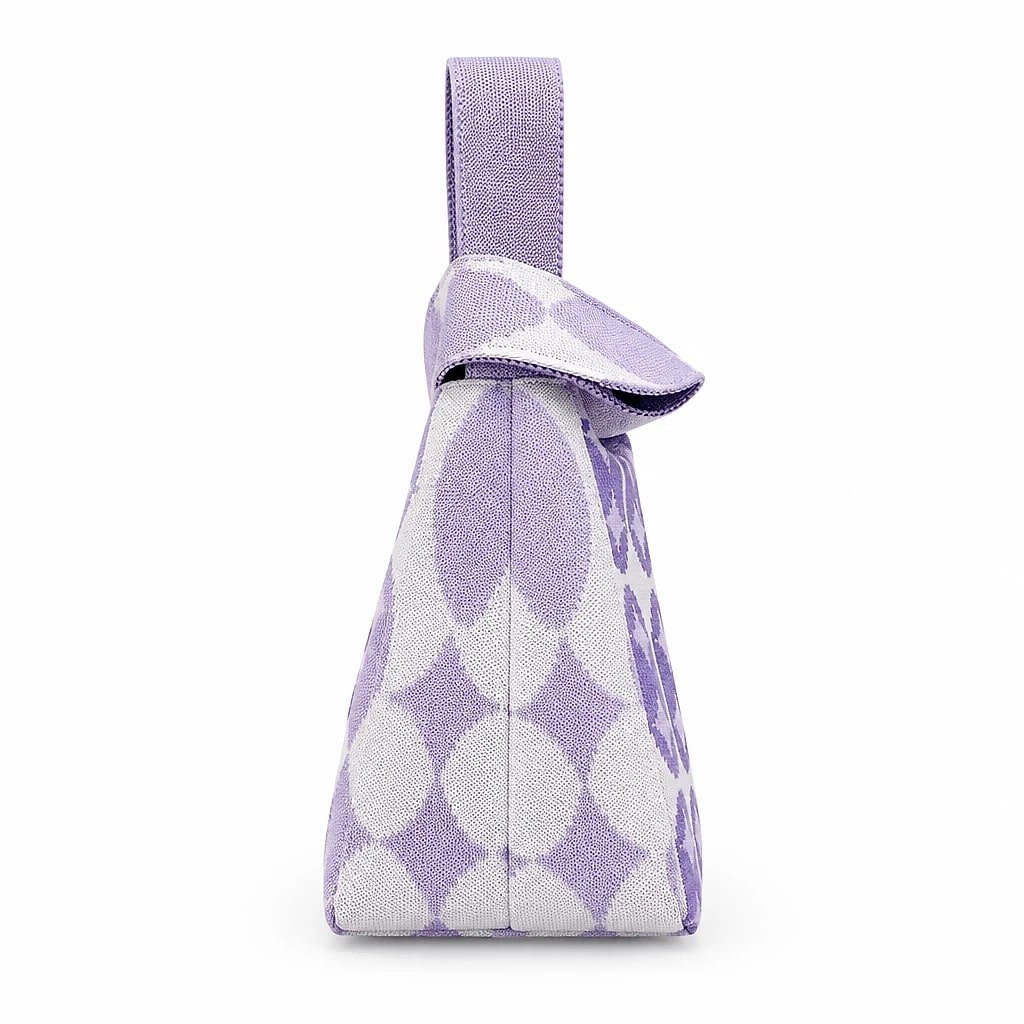 Bolso de Mano Tejido, Geométrico