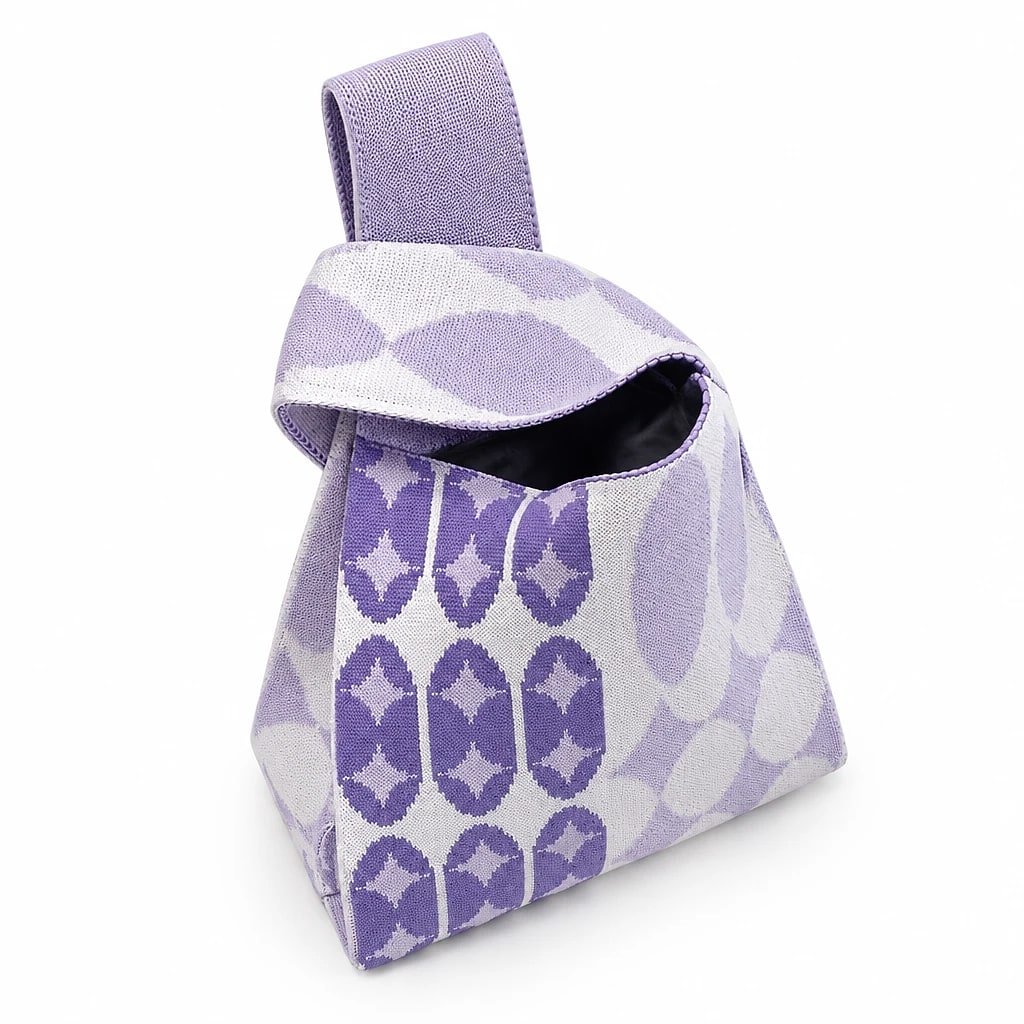 Bolso de Mano Tejido, Geométrico
