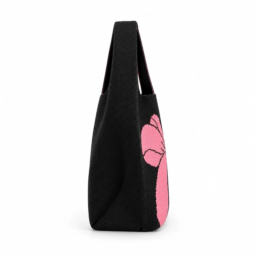 Bolso de Mano Tejido Lazo