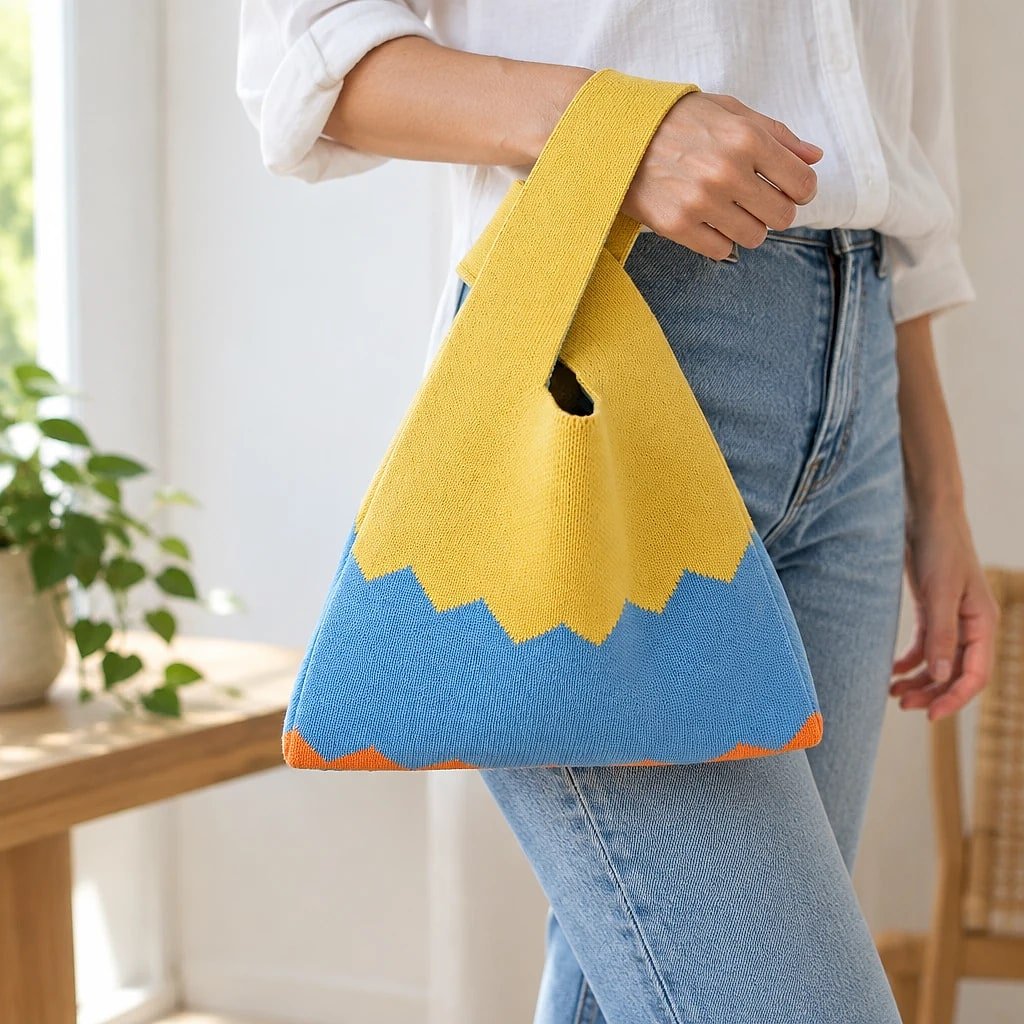 Bolso de Mano Tejido Mujer