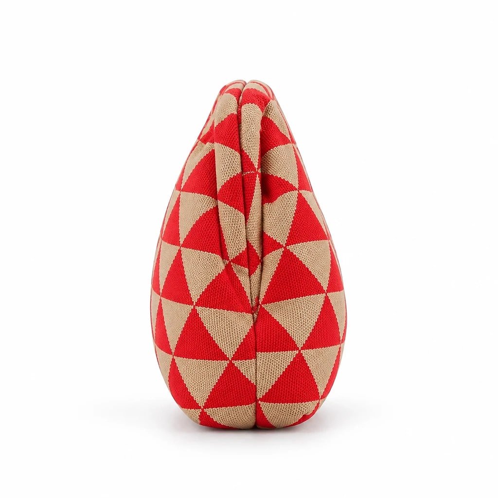 Bolso de Mano Tejido Rayas