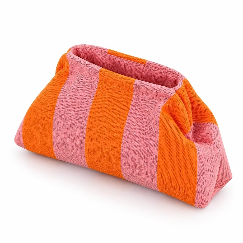 Bolso de Playa Mujer Naranja y Rosa