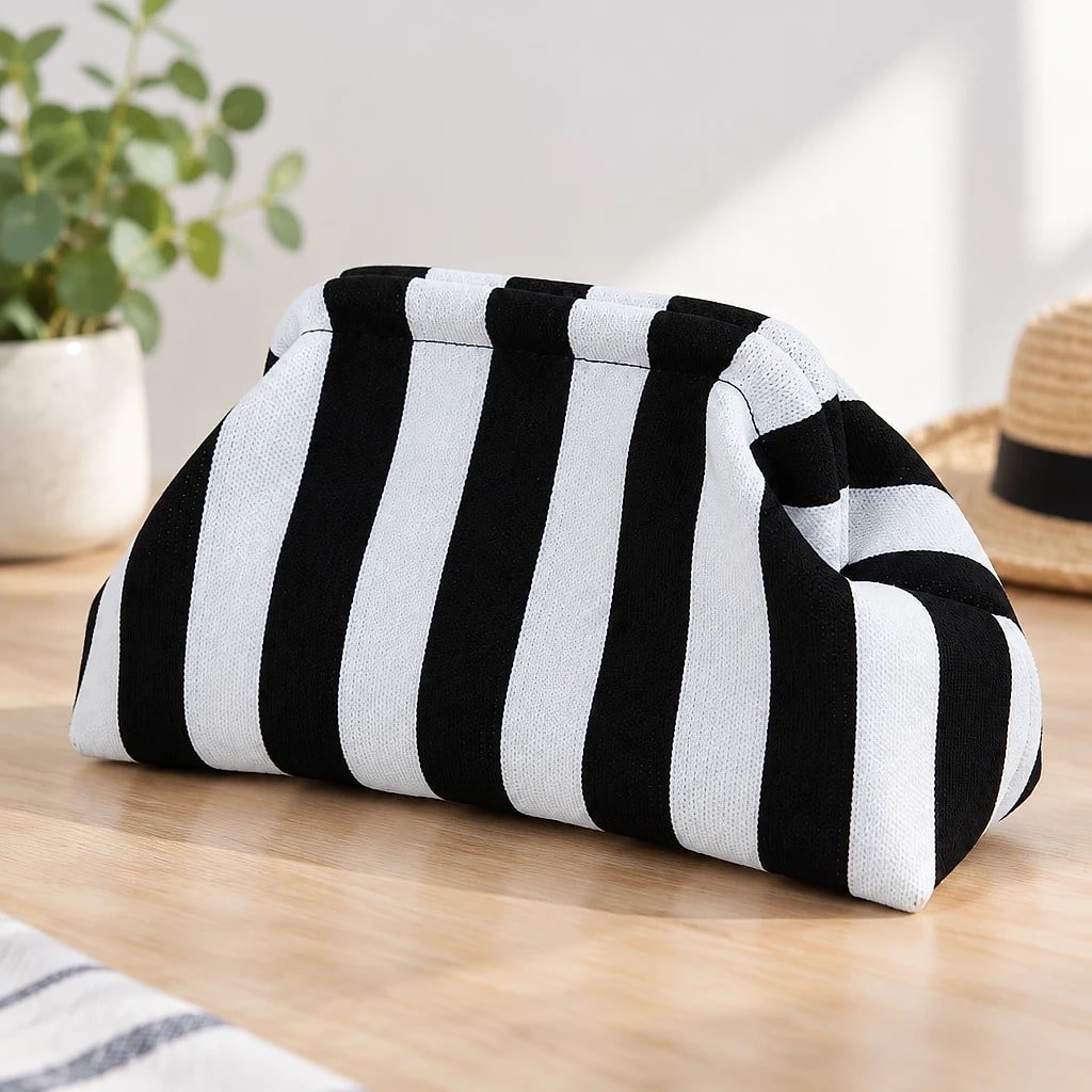 Bolso de Playa Rayas Tejido