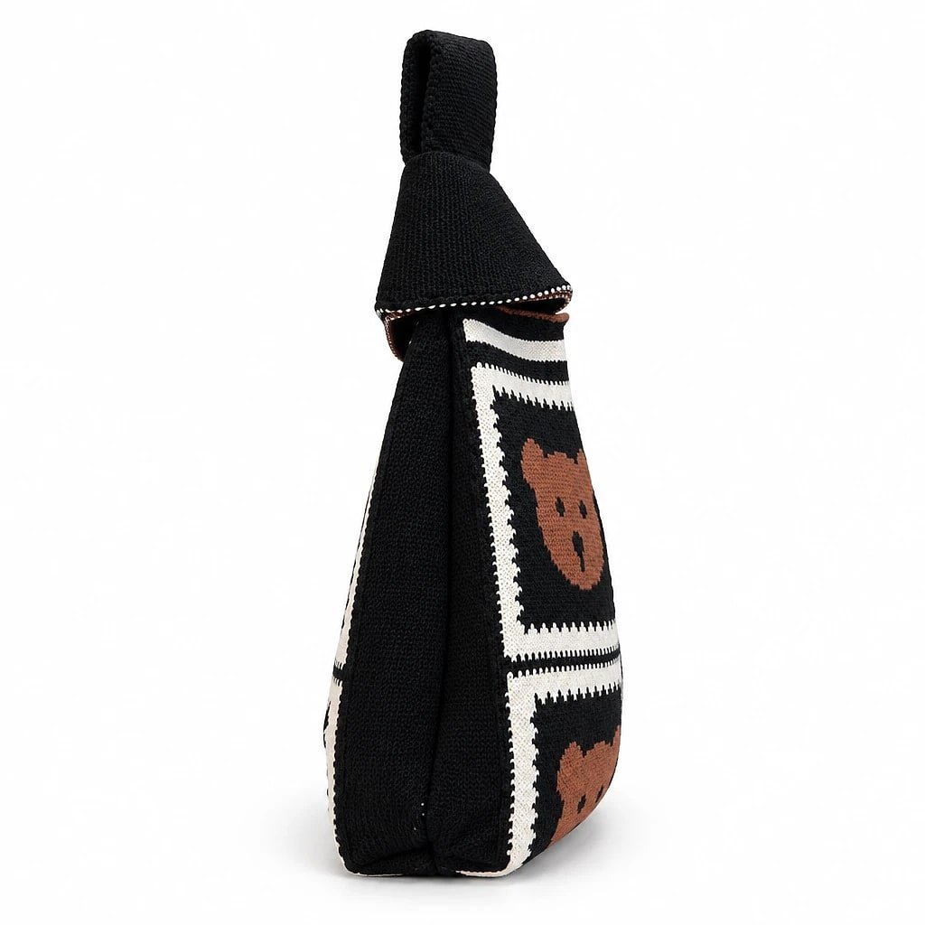 Bolso Tejido Oso, Talla Única