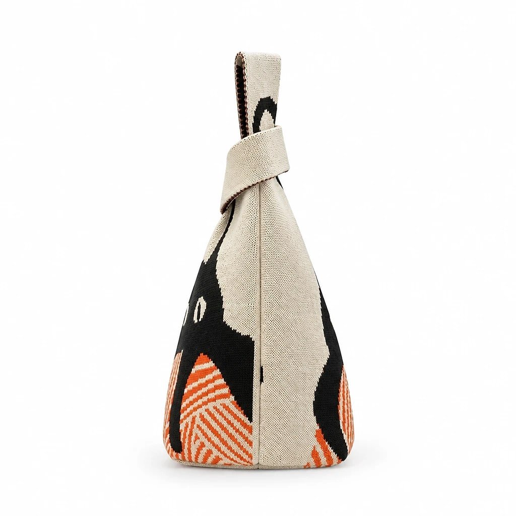 Bolso Tote Bucket Tejido Mujer