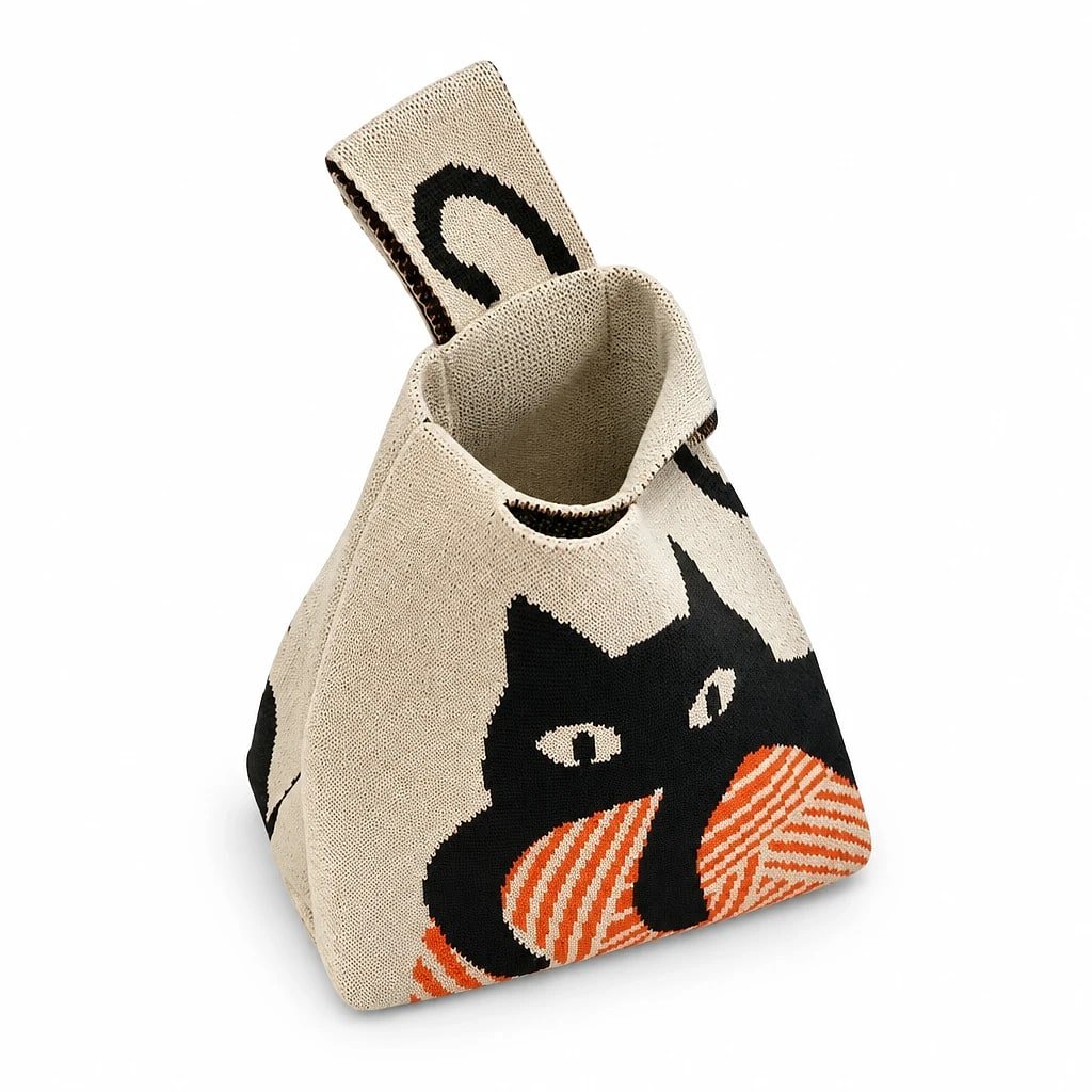 Bolso Tote Bucket Tejido Mujer