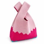 Bolso de nudo rosa y fucsia