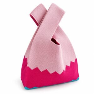 Bolso de nudo rosa y fucsia