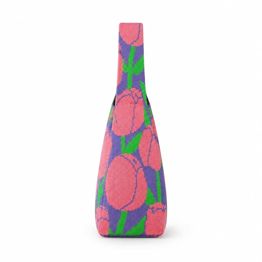 Bolso Tote Bucket Tulipanes