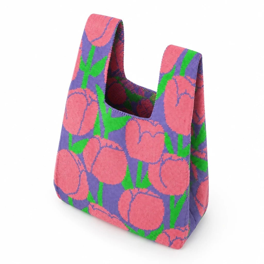 Bolso Tote Bucket Tulipanes