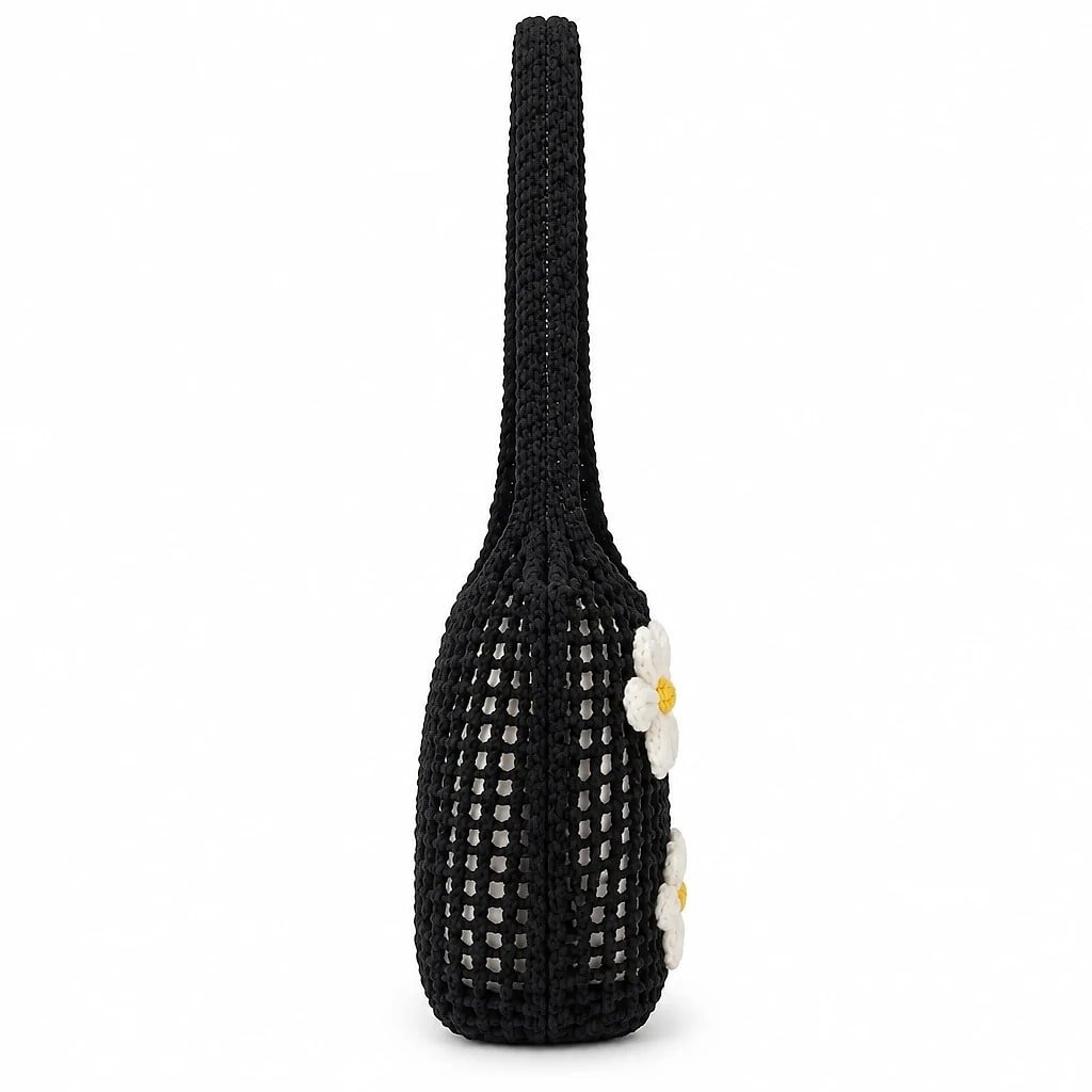 Bolso Tote de Punto Negro
