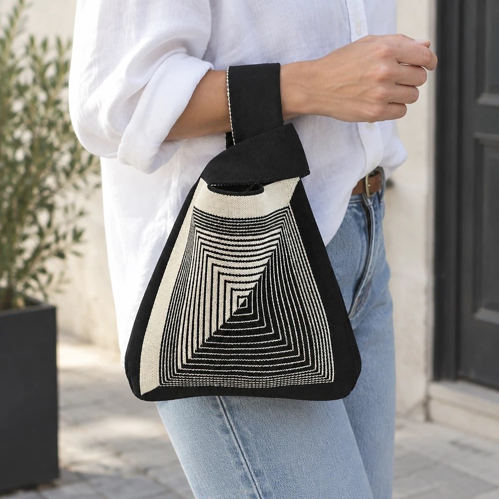 Bolso Tote Mini Bucket de Punto
